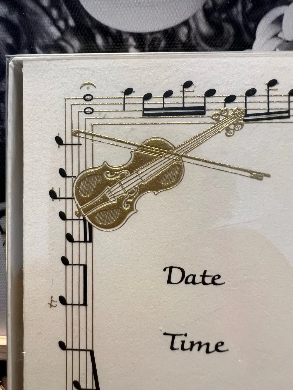 A Celebration Invitation Cards - Gold and Cream - Unbranded